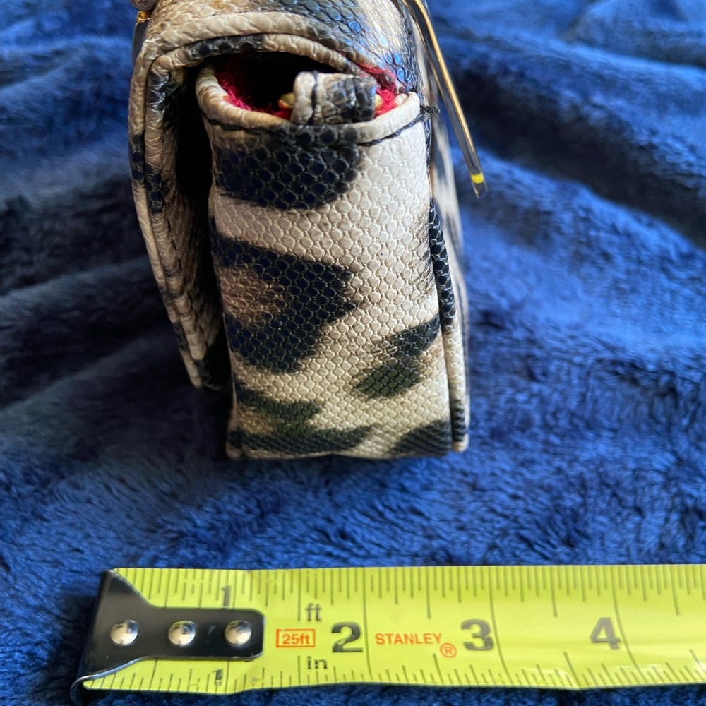 Cache Leopard Print Crossbody Bag With Gold Chain - image 8